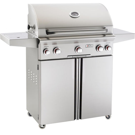 American Outdoor Grill T-Series 30-Inch 3-Burner Propane Gas Grill W/ Rotisserie & Single Side Burner - 30PCT