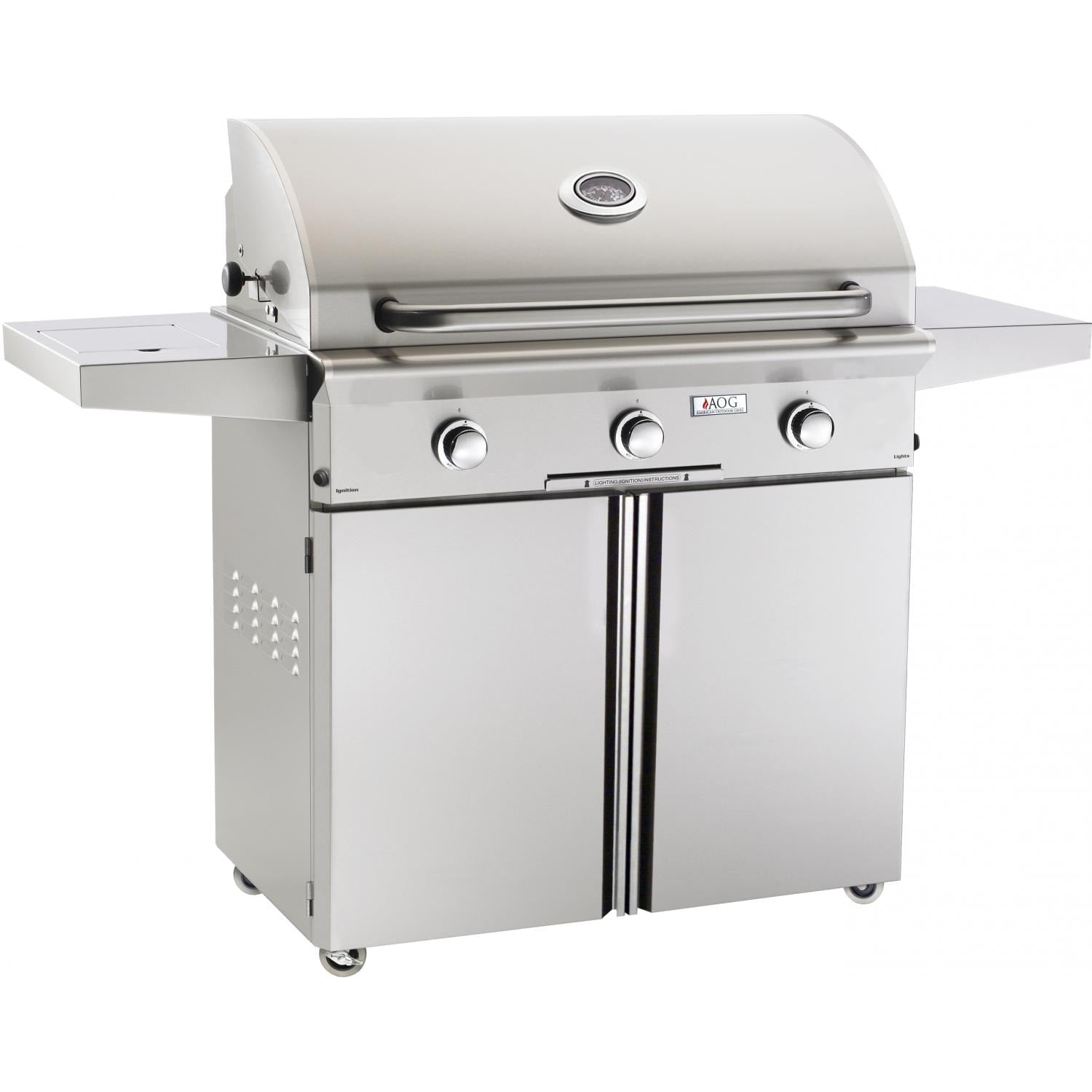 American Outdoor Grill L-Series 24-Inch 2-Burner Propane Gas Grill W/ Rotisserie & Single Side Burner - 24PCL