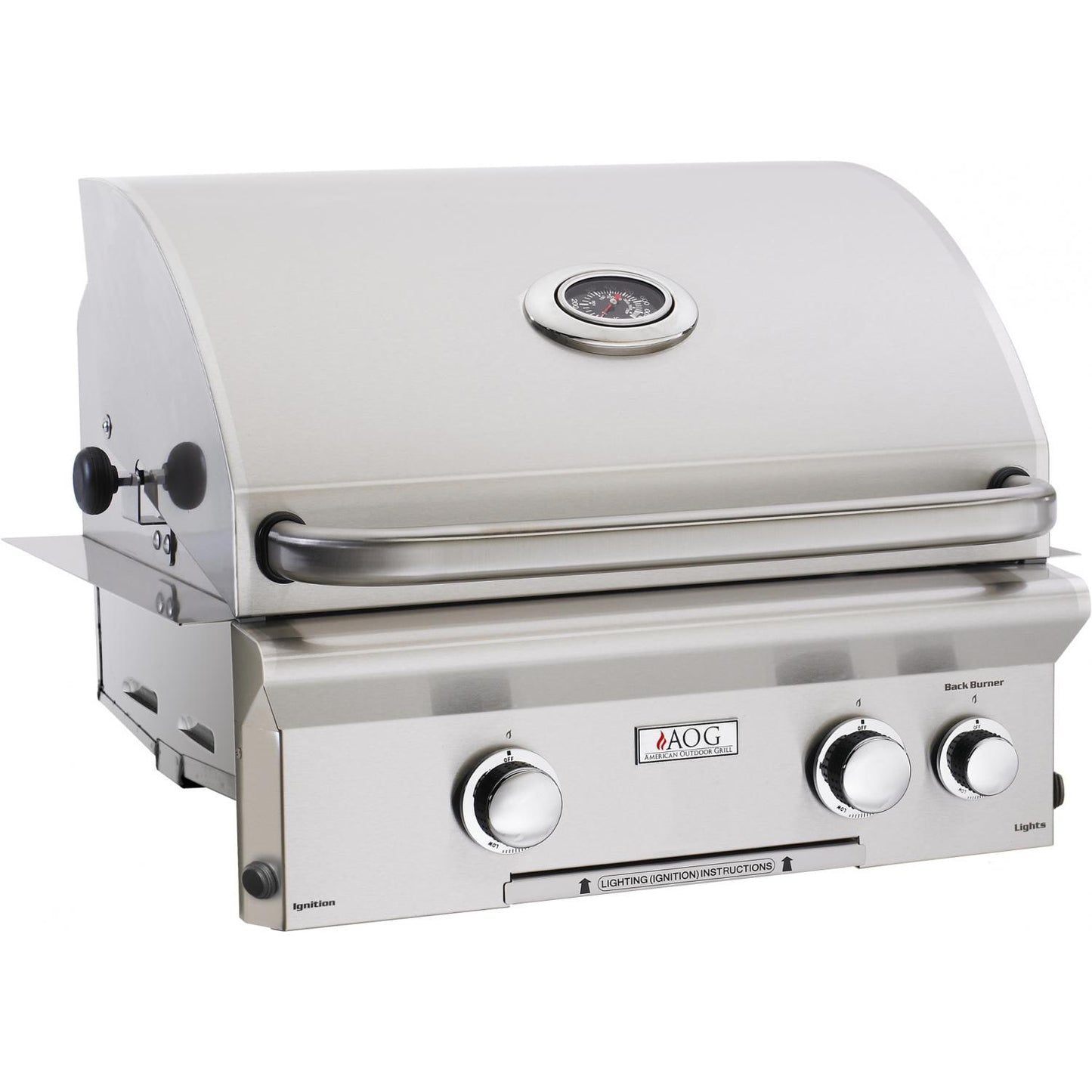 American Outdoor Grill L-Series 24-Inch 2-Burner Built-In Natural Gas Grill With Rotisserie - 24NBL
