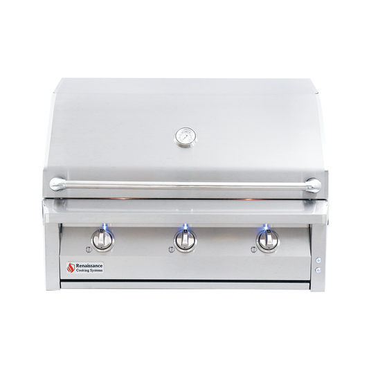 American Renaissance Grill 36-Inch 3-Burner Built-In Natural Gas Grill - ARG36