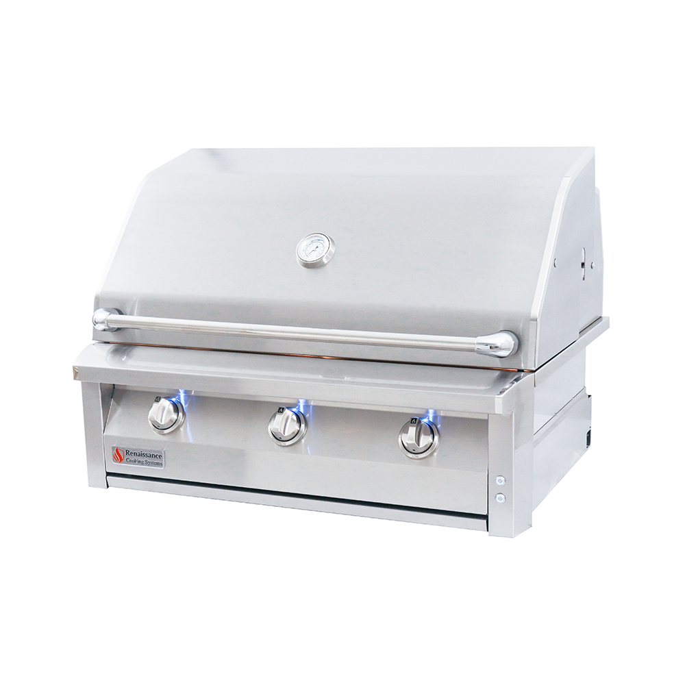 American Renaissance Grill 36-Inch 3-Burner Built-In Propane Gas Grill - ARG36 LP