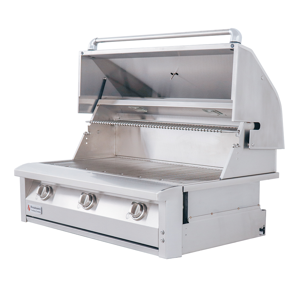 American Renaissance Grill 42-Inch 3-Burner Built-In Natural Gas Grill - ARG42