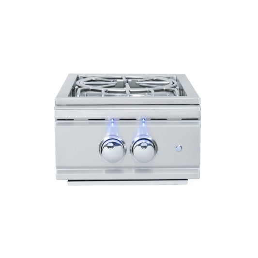 RCS Pro Series Built-In Power Burner W/ Stainless Steel Lid - Natural Gas - RSB3A