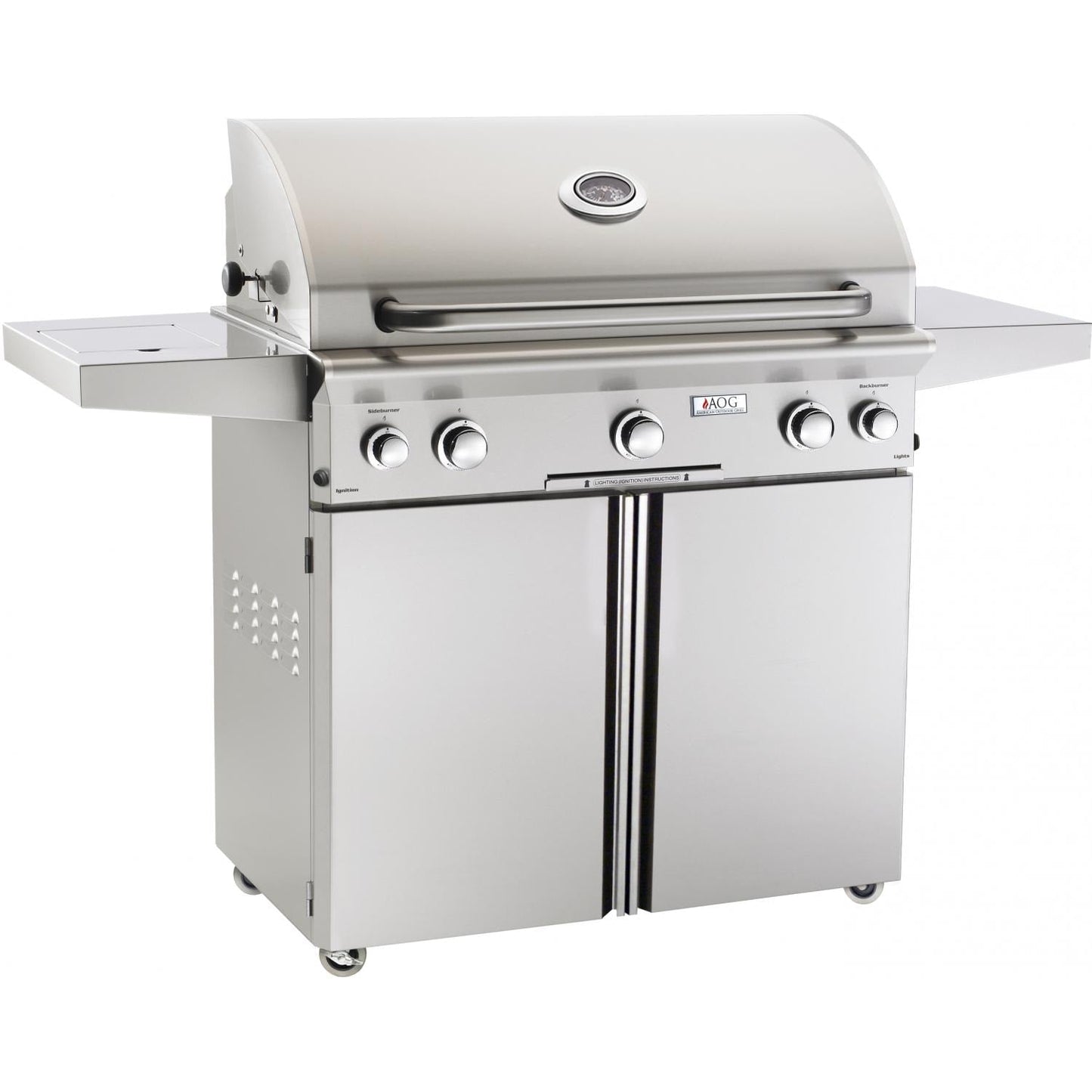 American Outdoor Grill T-Series 36-Inch 3-Burner Propane Gas Grill W/ Rotisserie & Single Side Burner - 36PCT