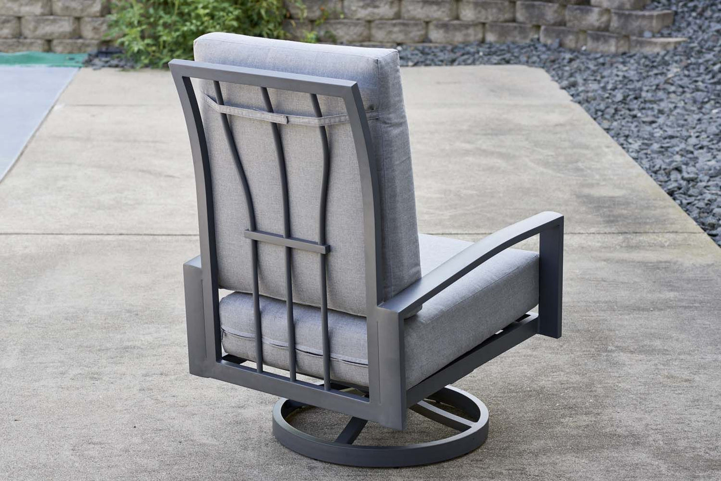 The Outdoor Greatroom Lyndale Highback Swivel Rocking Chairs