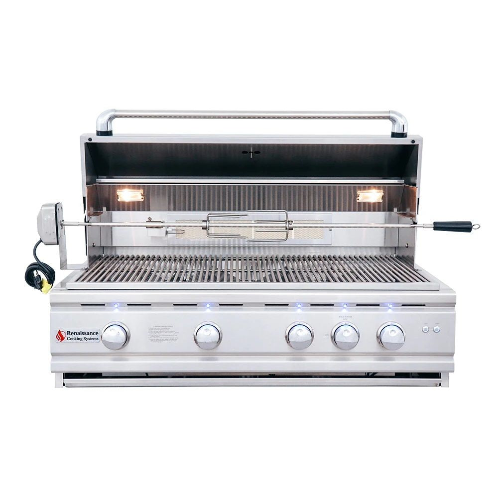 RCS Cutlass Pro 38-Inch Built-In Natural Gas Grill - RON38A