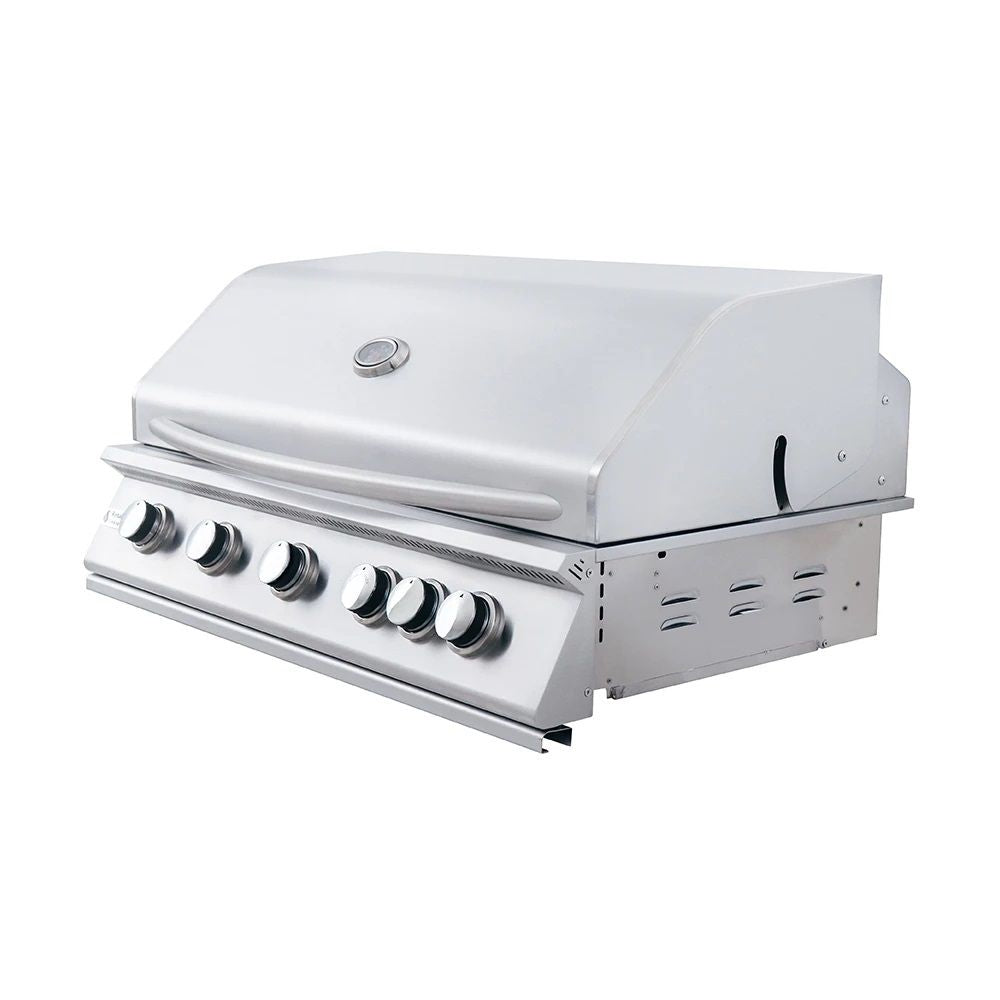 RCS Premier Series 40-Inch 5-Burner Built-In Propane Gas Grill With Rear Infrared Burner - RJC40ALP