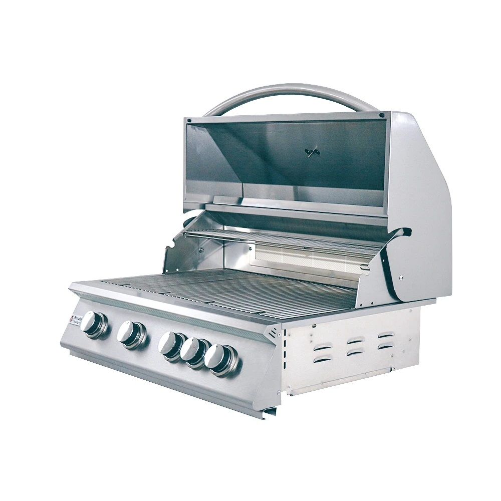 RCS Premier Series 32-Inch 4-Burner Built-In Natural Gas Grill With Rear Infrared Burner - RJC32A
