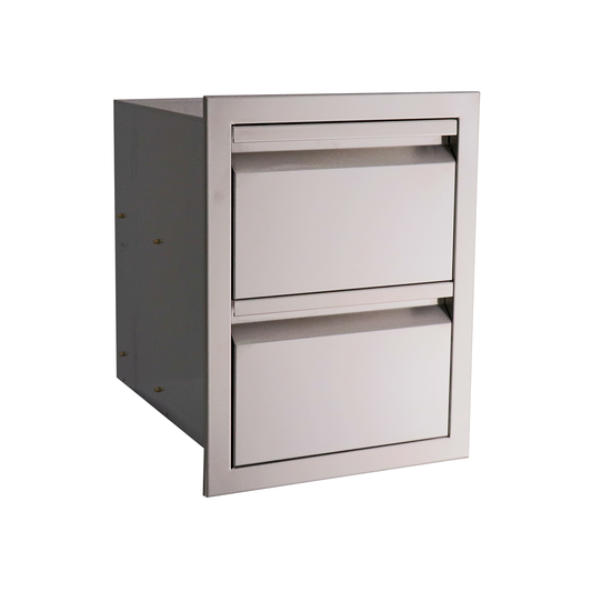 RCS Valiant Series 17-Inch Stainless Steel Double Access Drawer - VDR1